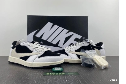 1 TRAVIS LOW AIR SCOTT JORDAN OG BLACK X WHITE 0807
